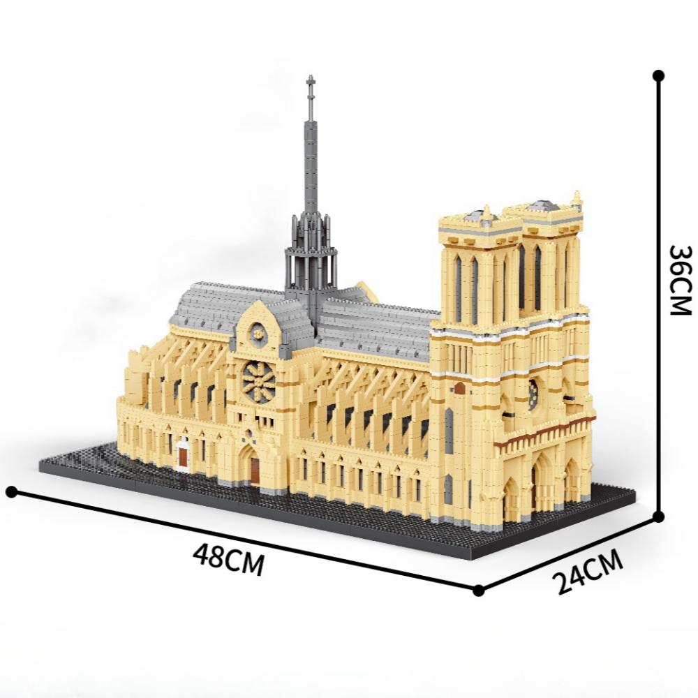 High-Quality Knew High-Quality Built High-Quality Paris Notre-Dame High-Quality Historic Tiny scale Compact size High-Quality Blocks Play sets -
