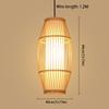 Woven Rattan Pendant Lamp Hand Knitted Ceiling Light Rural Handmade Wicker Chandelier  Bedroom