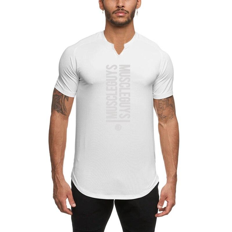 Tricou cu mânecă scurtă, cu decolteu în V, cu mânecă scurtă, respirabil, pentru antrenament de box, pentru bărbați, fitness, sport, imprimat