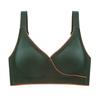 Soutien-gorge en latex pour femmes, sous-vêtements sans couture, sans anneau en acier, rassembler la beauté sportive, push-up, sexy, lingerie grande taille