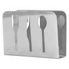 Napkin Holder Unique Knife Fork Cutout Pattern Anti Slip Upright Metal Napkin Holder for   Restaurants Hotels