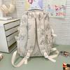 Fashionable Butterfly Printed Backpack Large Capacity Nylon Backpack Student Backpack with Multiple Pockets Suitable for Daily and Student Use