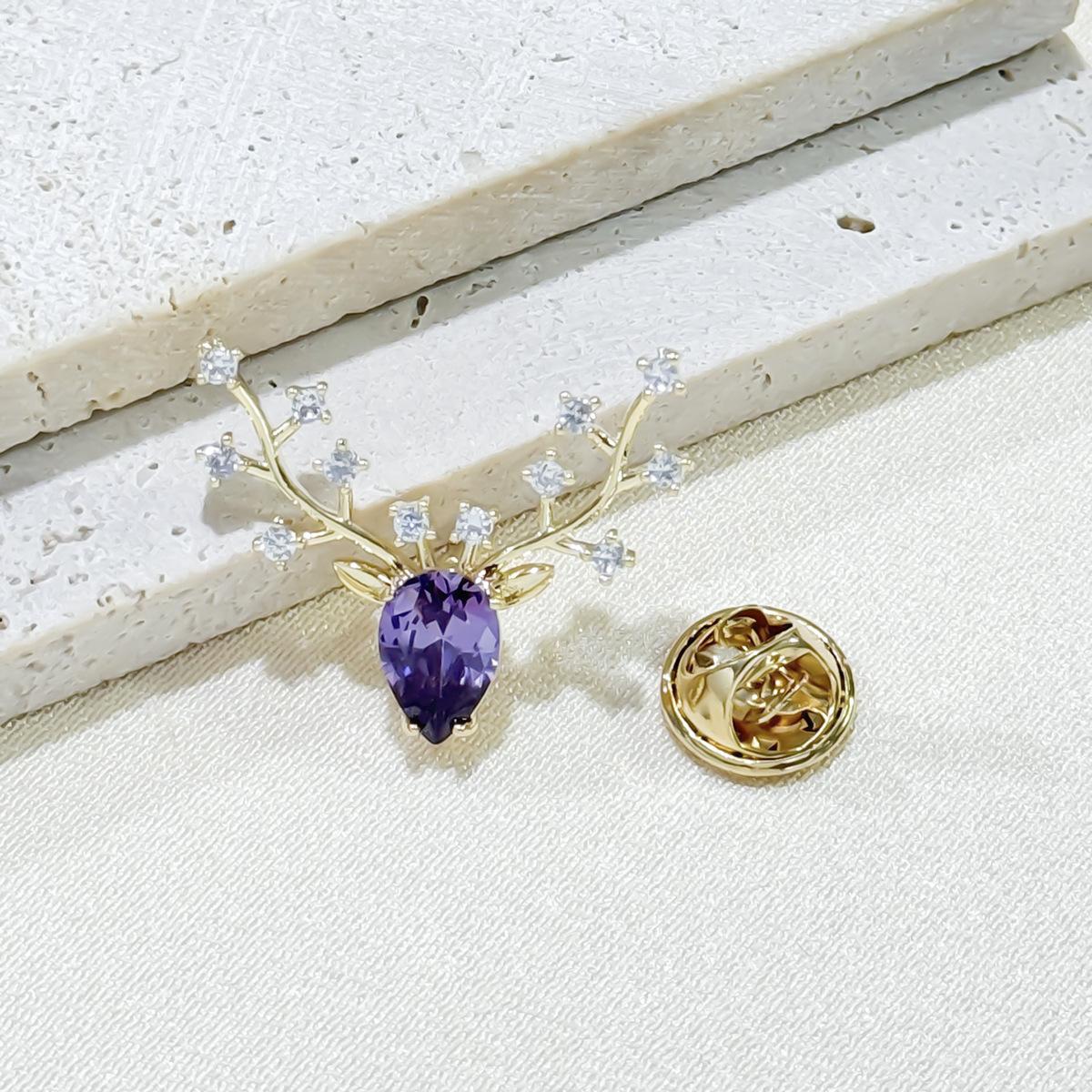 

Новая микро-инкрустированная цирконием модная золотая брошь-корсаж, модная легкая роскошная высококачественная ретро персонализированная женская булавка-корсаж