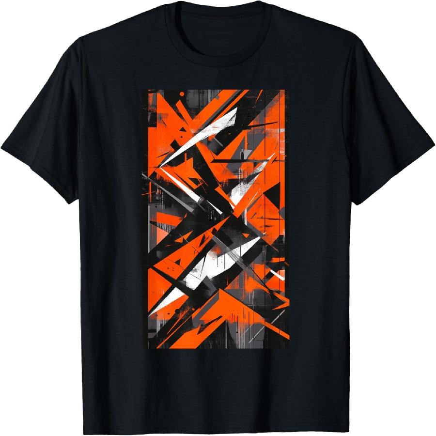 

Orange Geometric Art Sharp Abstract art Modern T-Shirt XXXXXL чорний