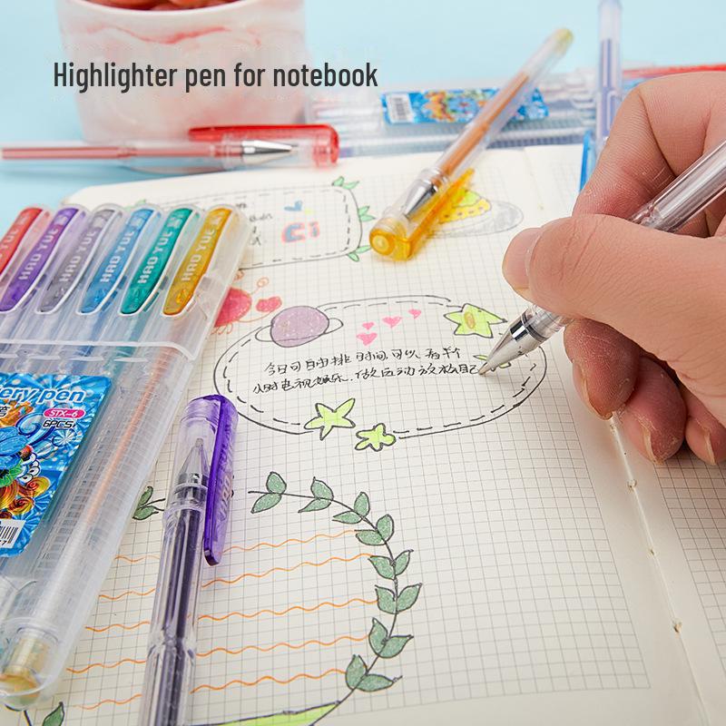Flip-Top PP Box Color Gel Pen Set for Students