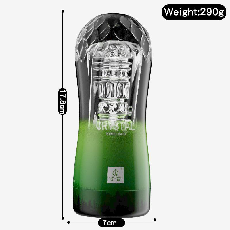 Transparent Clear Male Masturbator, Manual Tight Suction Stroker Cup, Soft Silicone Adult Sex Toy for Men