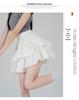 Women's Summer Black A-line Puff Short Skirt - Elastic Waist, Slimming, Anti-Exposure.