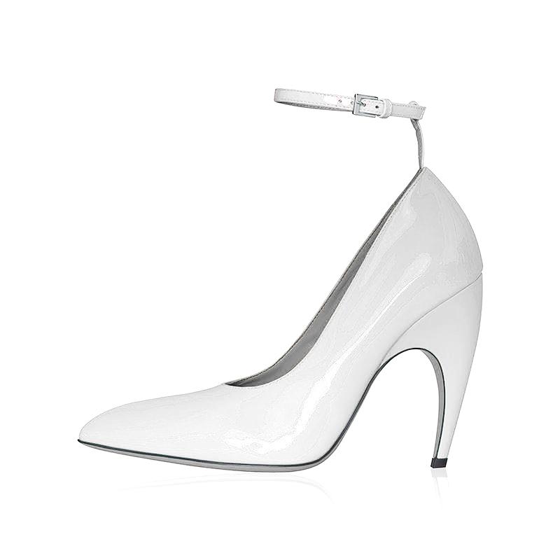 Fashion Show Style Black 10.5cm Irregular High Heels Shoes European American Pointed Fashion Sexy Professional Commuter Single Shoes 43