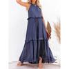 Abiti Lunghi Estivi Carini da Donna Senza Maniche Casual Svasati Taglie Forti Sexy Maxi Abito Occasioni Formali Festa Serale
