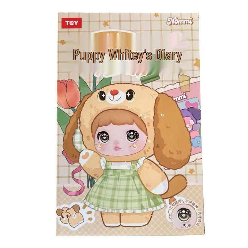 Плюшевая фигурка-сюрприз Nommi  Щенок из клейкого риса  - Подарок на день рождения для девочки Three Pairs of Lenses (Flippable)