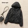 2025 Herbst/Winter Damen Kapuzen-Leichtdaunenjacke - Langarm, Lässig, Warm, Koreanischer Modestil.