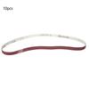 10pcs 240 Grit Sanding Belt 533 x 9mm Abrasive Band Strap Portable Sandpaper Belt  For Belt Sander