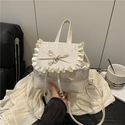 Modemeisjesstijl draagbare kleine tas nieuwe kant kant hoge waarde veelzijdige rugzak