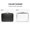 Leder Klappe Kosmetiktasche Professioneller Make-up Koffer Große Kapazität Aufbewahrung Handtasche Reiseeinsatz Toilettenartikel Make-up Tasche