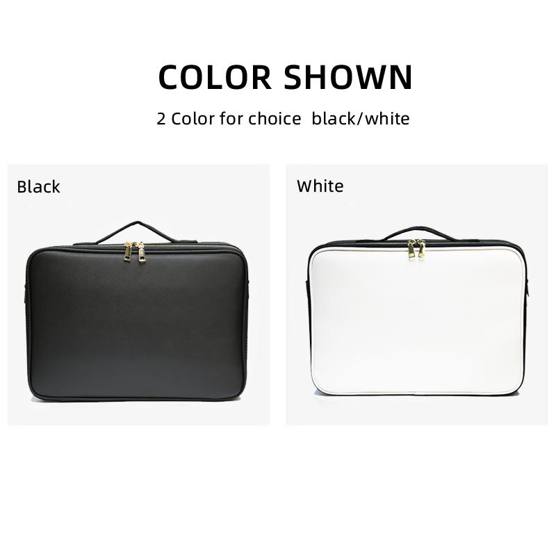 Leder Klappe Kosmetiktasche Professioneller Make-up Koffer Große Kapazität Aufbewahrung Handtasche Reiseeinsatz Toilettenartikel Make-up Tasche