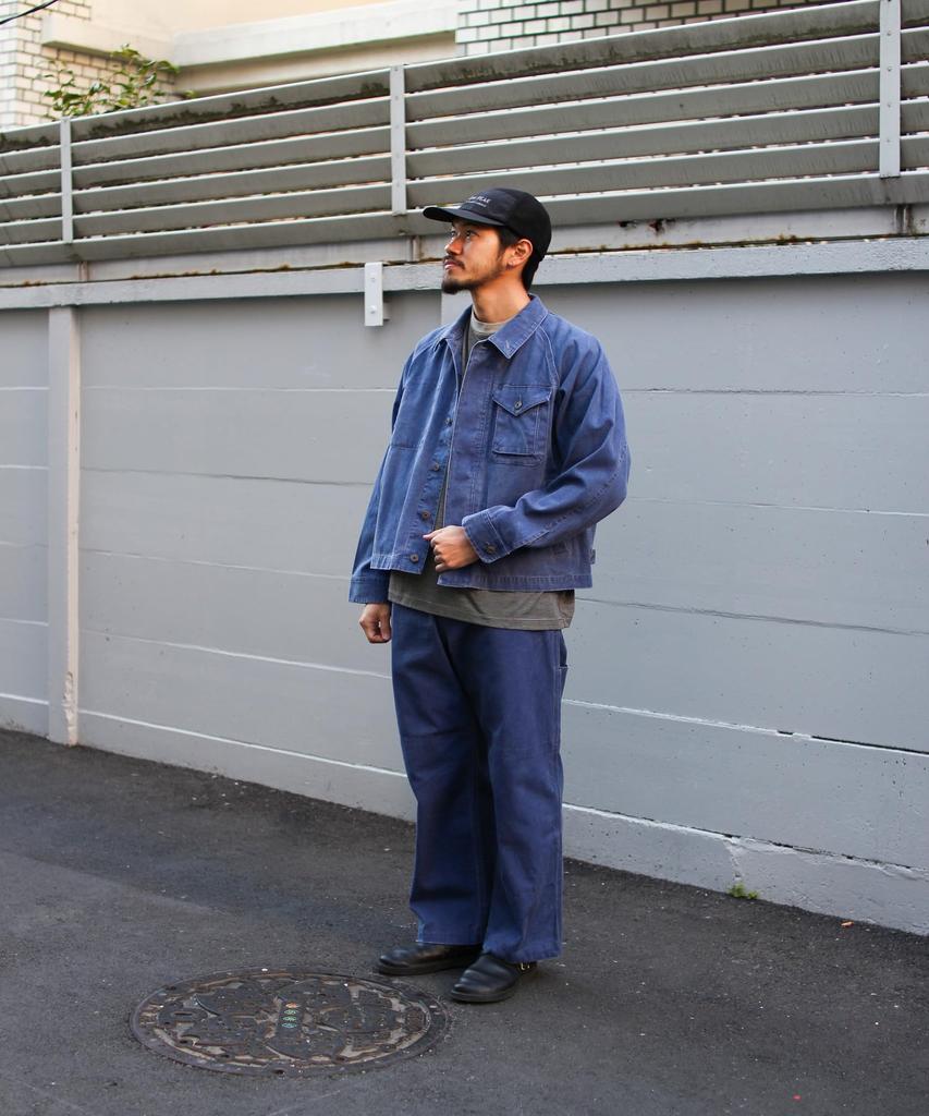 Sulfur Dyed Fade Coverall Outer Jacket BLUE M [Snow Peak] JK-26SU015 Men's Women's