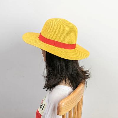 Anime Straw Hat One Piece Cosplay Sun Protection Hat Parent-child Summer Sun Straw Beach Hat For Men Women
