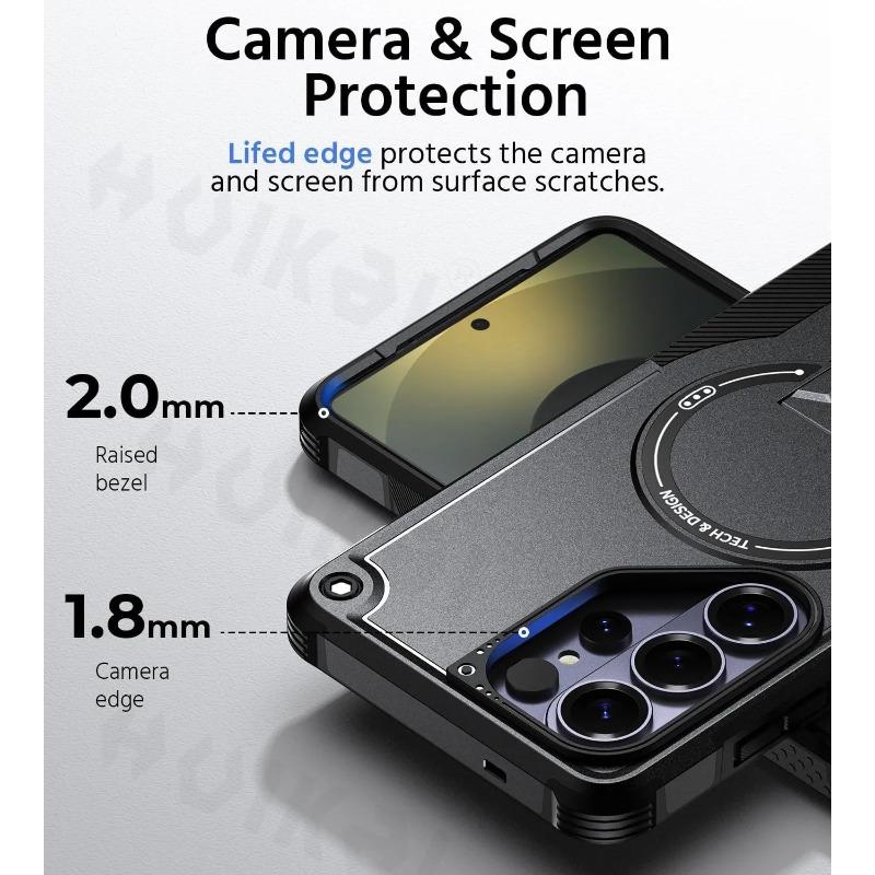Magnetic Case For Samsung S26 Ultra S2 Ultra A7 A6 A36 A17 Protection Upright Kickstand Shockproof Back Magnetic Phone Cover