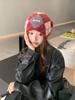 Japan and South Korea Classic Retro Rhombus Grid Color Matching Knitted Hat Japan and South Korea New Wool Hat Women's Versatile Fashion Casual Hat