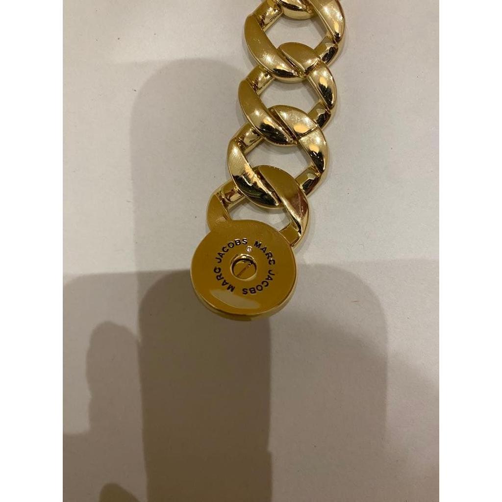 Used MARC JACOBS gold chain necklace