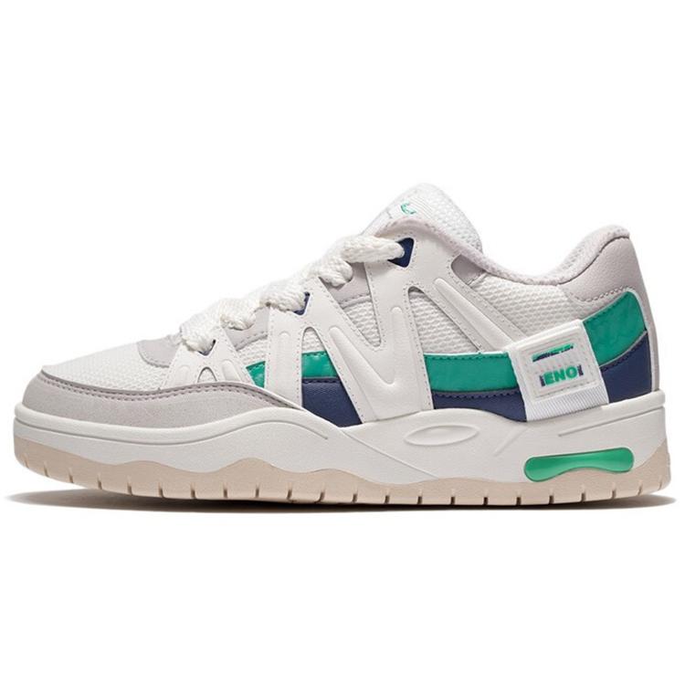 

New LiNing Yufeng Cushioning Anti Slip Wear Resistant Breathability Low Top Casual Shoes Women s White Gray AGCS174-3 36