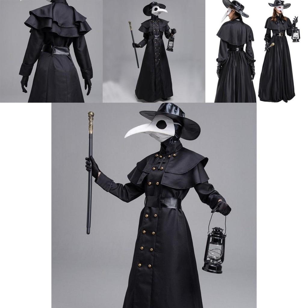Transform Into A Plague Doctor With This Halloween Medieval Hooded Robe Mask And Hat For Monk Cosplay Perfect For Holiday Dress Up