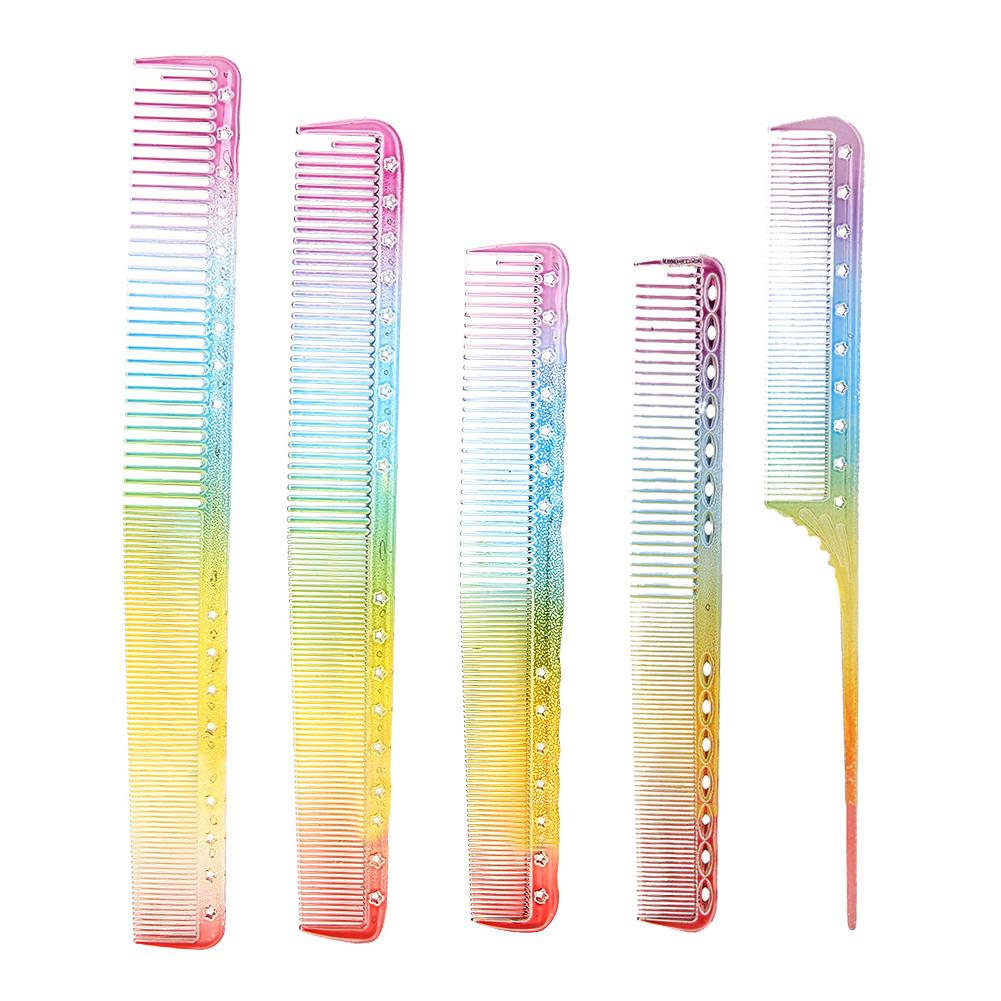 5pcs Professional Hair Cutting Combs Hairdressing Styling Combs for Salon Barber Shop