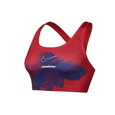 X MadeMe Sports Bra Gym Red Color Block Logo Print Women Underwear CJ7688-687