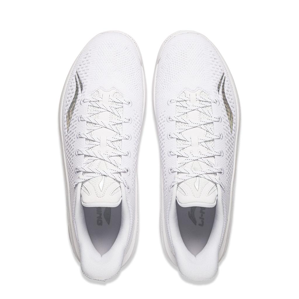 Men's Sneakers Li-Ning Hurricane 2 ELITE Basketball Shoes Men's Low-top Standard White