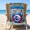 Arema Football club Printed Beach Towel, Super Soft Microfiber, Perfect Gift Birthday, for Pool, Beach, Travel, for family and friends