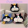 Cartoon Cat Pig Plush Pillow Blanket With Embroidered Animal Pattern For Office Nap And Travel Comfort