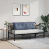 Back Cushion Blue 140 x 50 cm Cord Fabric