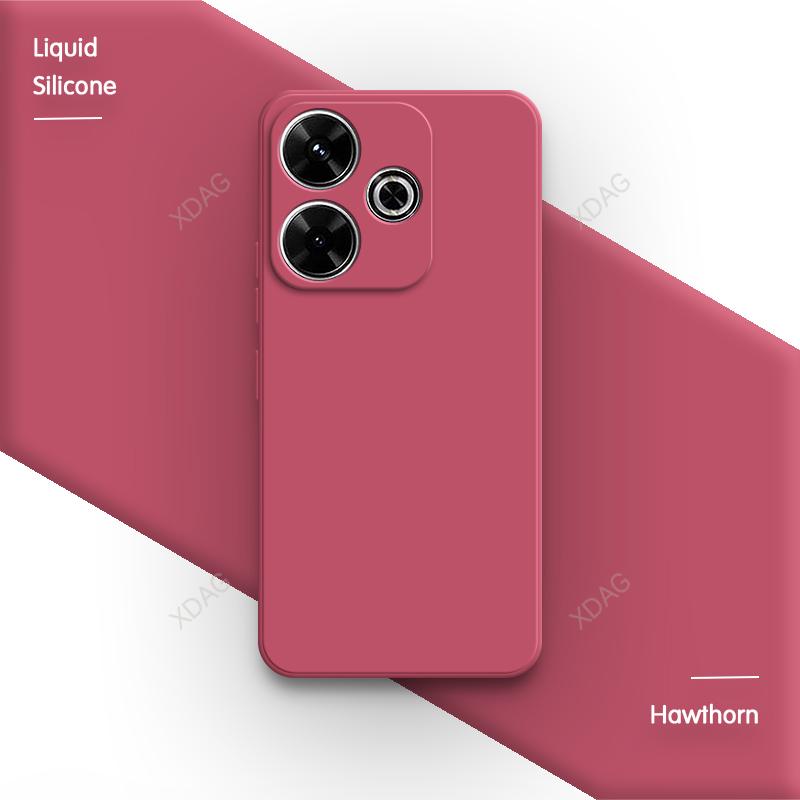 Candy Color Back Cover for Xiaomi Poco M6 Pro Plus M6Pro M6Plus 5G Soft Original High Quality Classic Liquid Silicone Phone Case