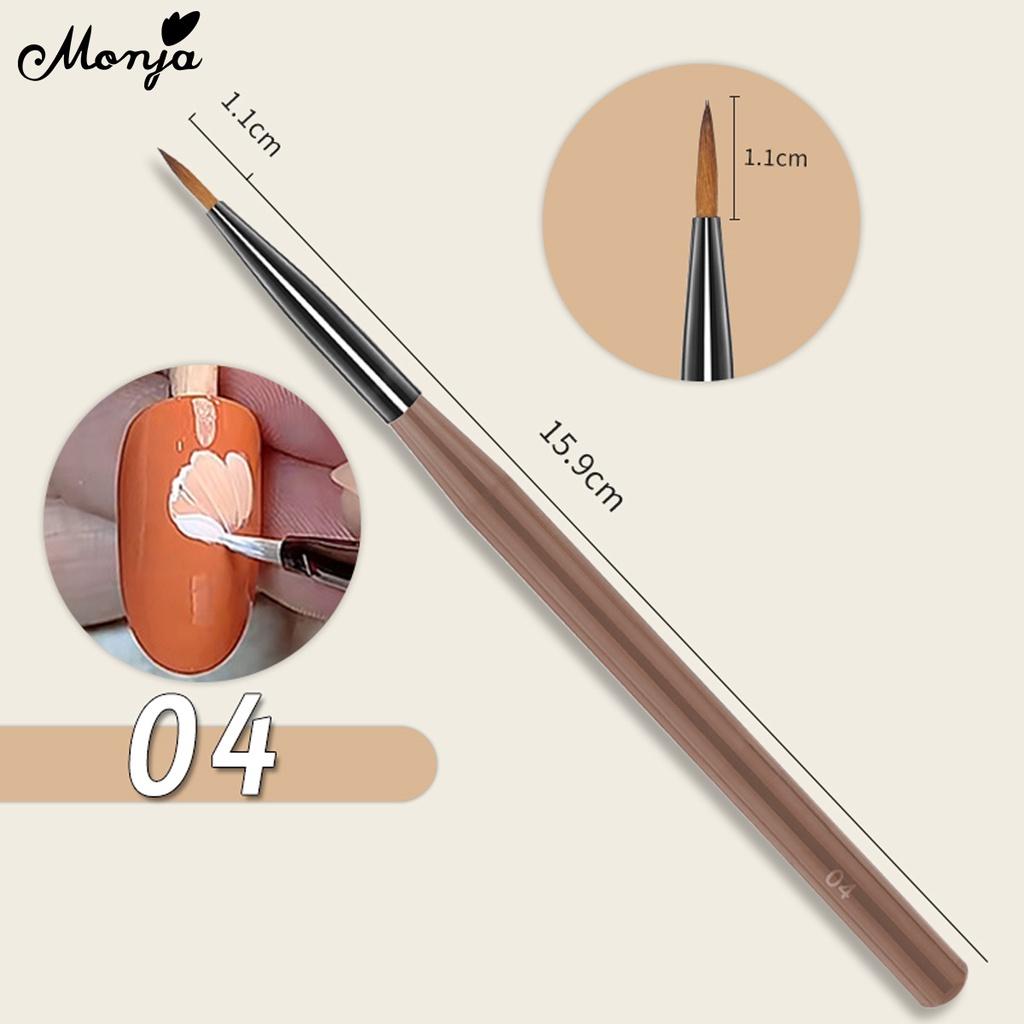 monja 5ml 12 barev Gel na malování nehtů UV lak Kreslení Černá Bílá Salonní barvy Lak Semipermanentní Vylepšení Manikúra Design Nástroj