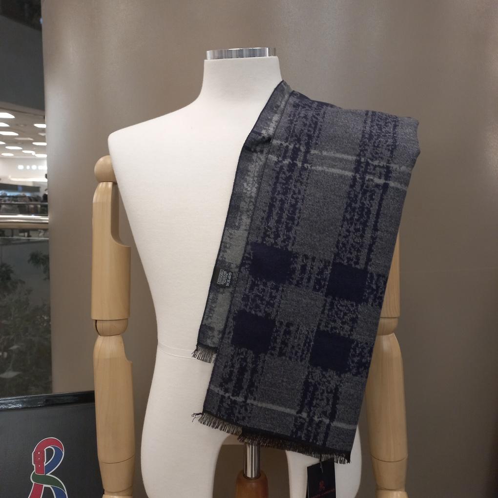 Men's Winter TR Fleece Geometric Print Muffler RN4C093