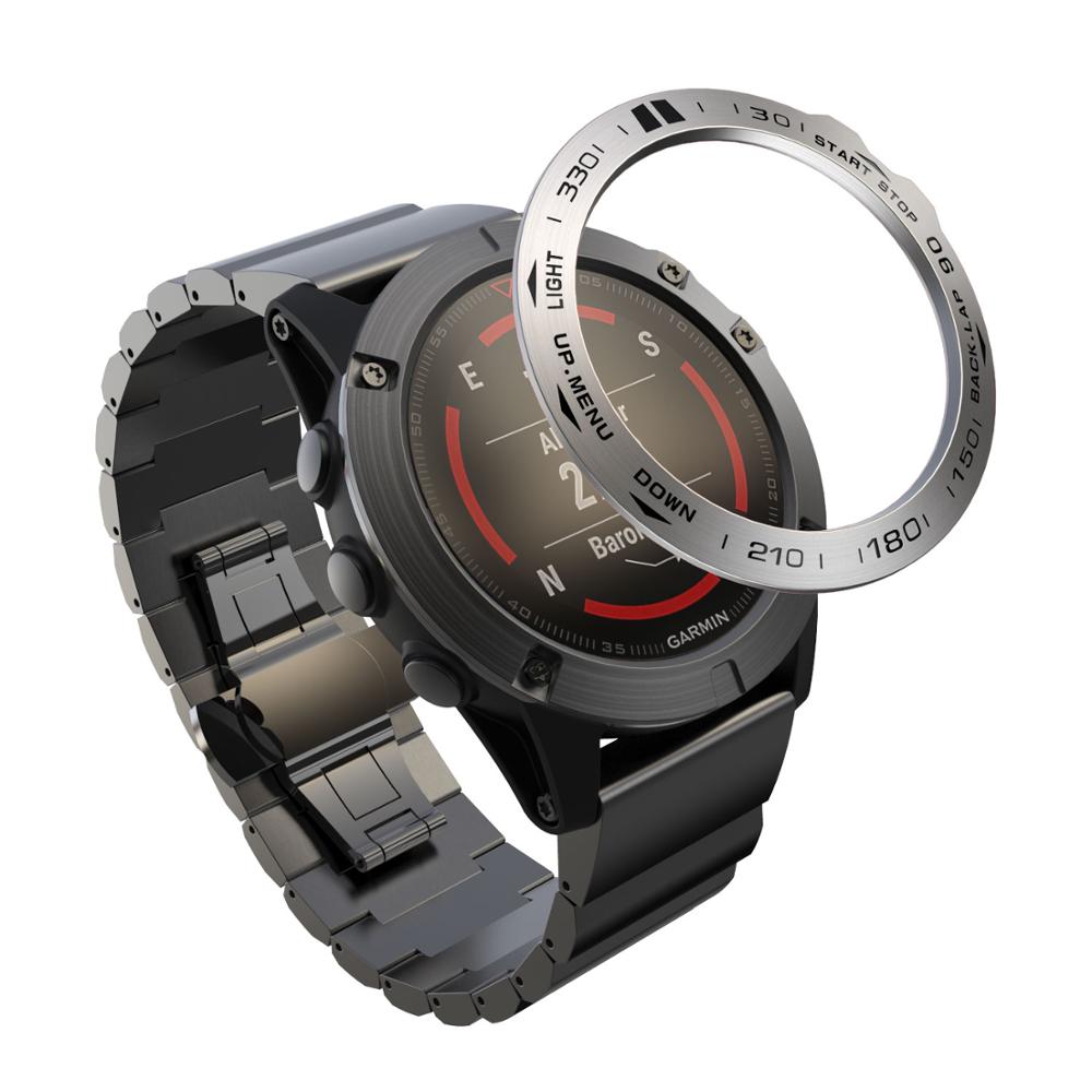 Bezel Ring Styling Frame Case for Garmin Fenix 5x 5x Plus 3 3HR Smart Watch Stainless Steel Cover Anti-scratch Protection Ring