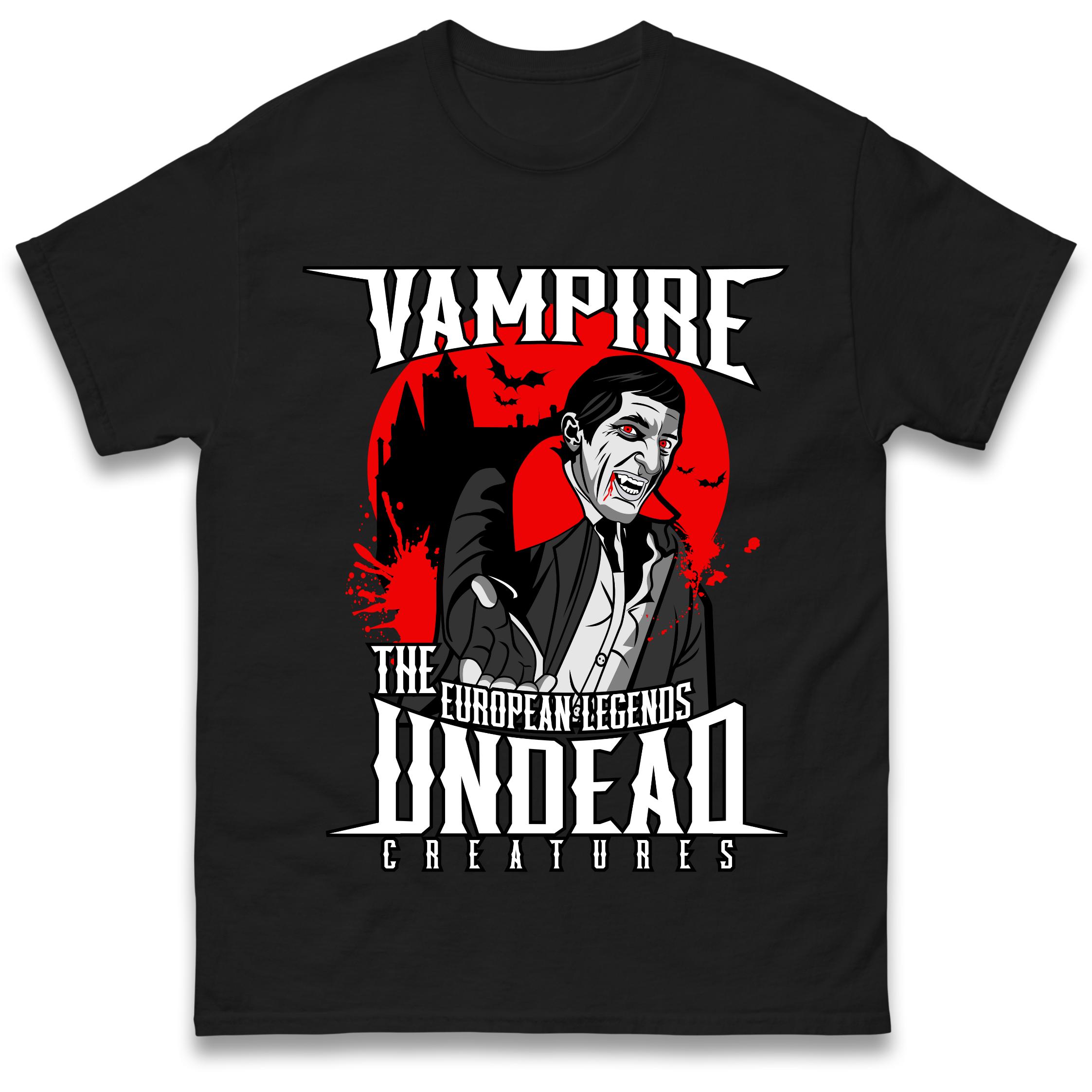 

Vampire Undead T-Shirt Tshirt Mens Womens Tops Unisex Tees 100% Cotton 3XL