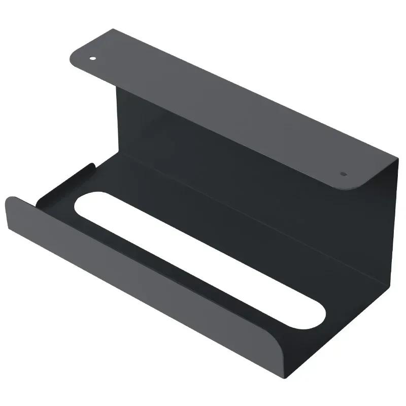 Kitchen Seamless Stickers Paper Box Wall Wall-Mounted Paper Towel Rack Simple Plastic Multi-Function Toilet Tissue Box