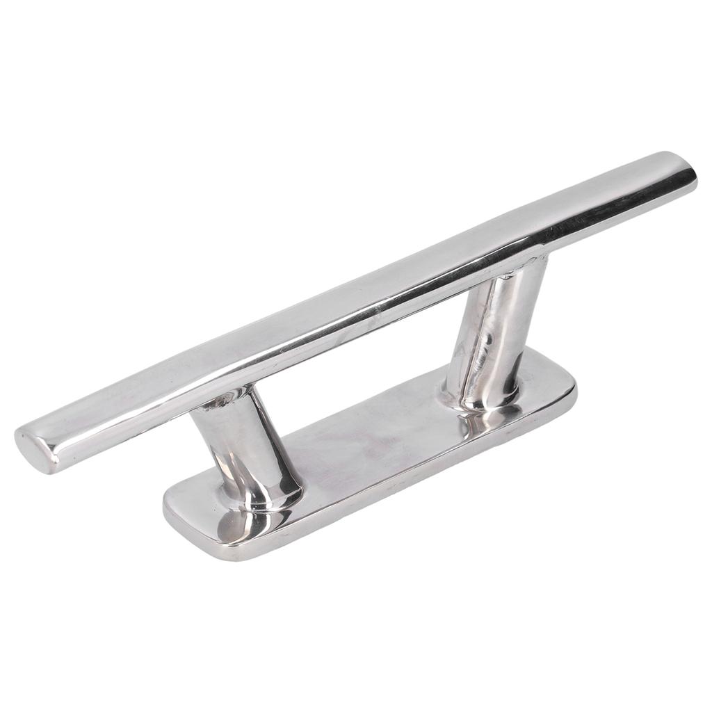 200mm 8in Stainless Steel Mooring Cleat Elliptical Tube Type Dock Deck Rope for Boat Yacht RV