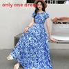 Bohemian Maxi Dress With Elastic Waist For Summer Beach Vacation And Artful Style