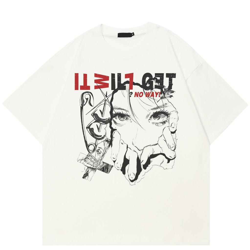 Streetwearové Anime Grafické Tričko Bavlněné Tričko Unisex Topy Trička Letní Krátký Rukáv Tričko