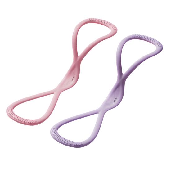 1/2Pcs Figure 8 Fitness Resistance Band Anti-slip Silicone 15/25Lbs Men Women Shoulder Strength Training Exercise Elastic Strap Tension Rope