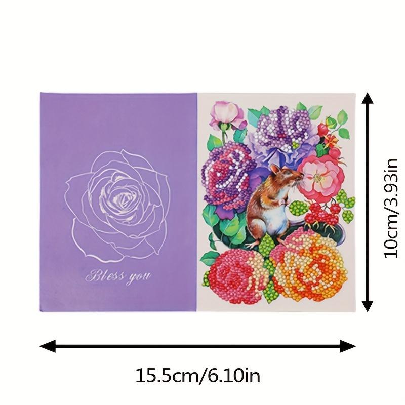 1 Set Diamond Painting Postkarte Perfekt für Kinder DIY Geburtstags- und Hochzeitsgrußkarten