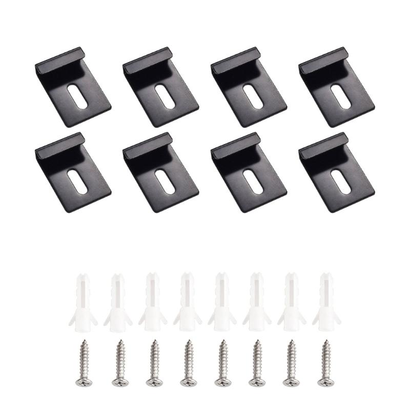 Glass Clamps Heavy duty Mounting Hardware Bathroom Glass Mounting set 4/6/8pcs