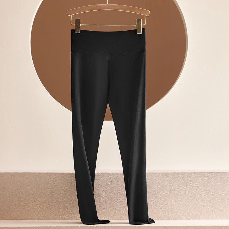 

Женские осенне-зимние леггинсы с высокой талией и теплым базовым слоем, с эффектом подтяжки бедер и контроля живота, облегающие, теплогенерирующие, больших размеров, термоштаны для внутреннего ношения M