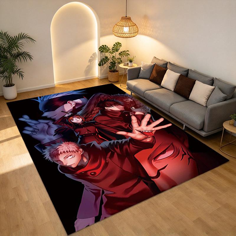 Jujutsu Kaisen Living Room Nonslip Area Rug Soft Carpet For Bedroom Game Playroom Sofa Office Home Decor Doormat Christmas Gift C9302459