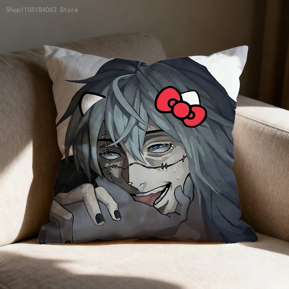 Jujutsu Kaisen Mahito Pillow Case For Sofa Decor Car Office Room Printing Cushion Cover Decorations And Protector