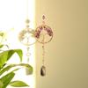 Amethyst Car Charm Handcrafted Artificial Stone Dreamcatcher For Travel And Gift