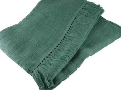 Miyazaki Towel Imabari Shawl 170 Moss Green 180cm X 70cm No.3