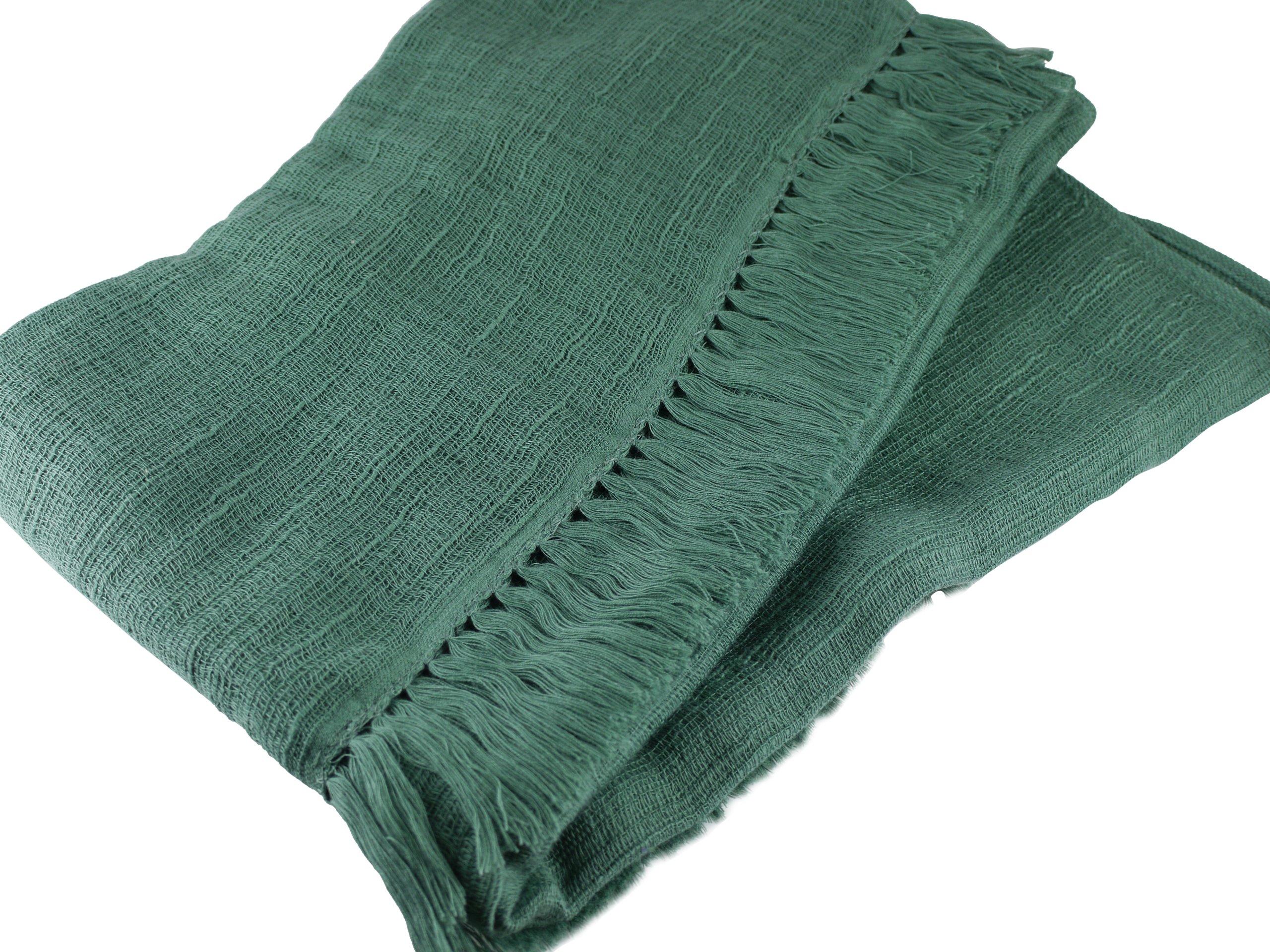 

Miyazaki Towel Imabari Shawl 170 Moss Green 180cm x 70cm No.3 moss зелений колір